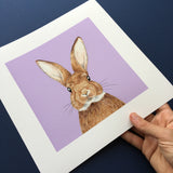 Original bunny illustration fine art giclee print