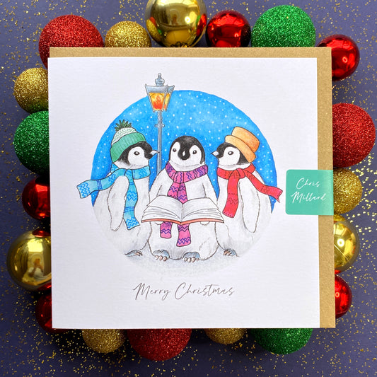 Penguin Christmas Carollers - Single