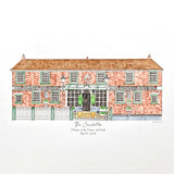 Watercolour painting of the Cricketers pub in Enfield, London