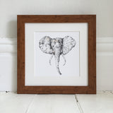 Elephant illustration art print